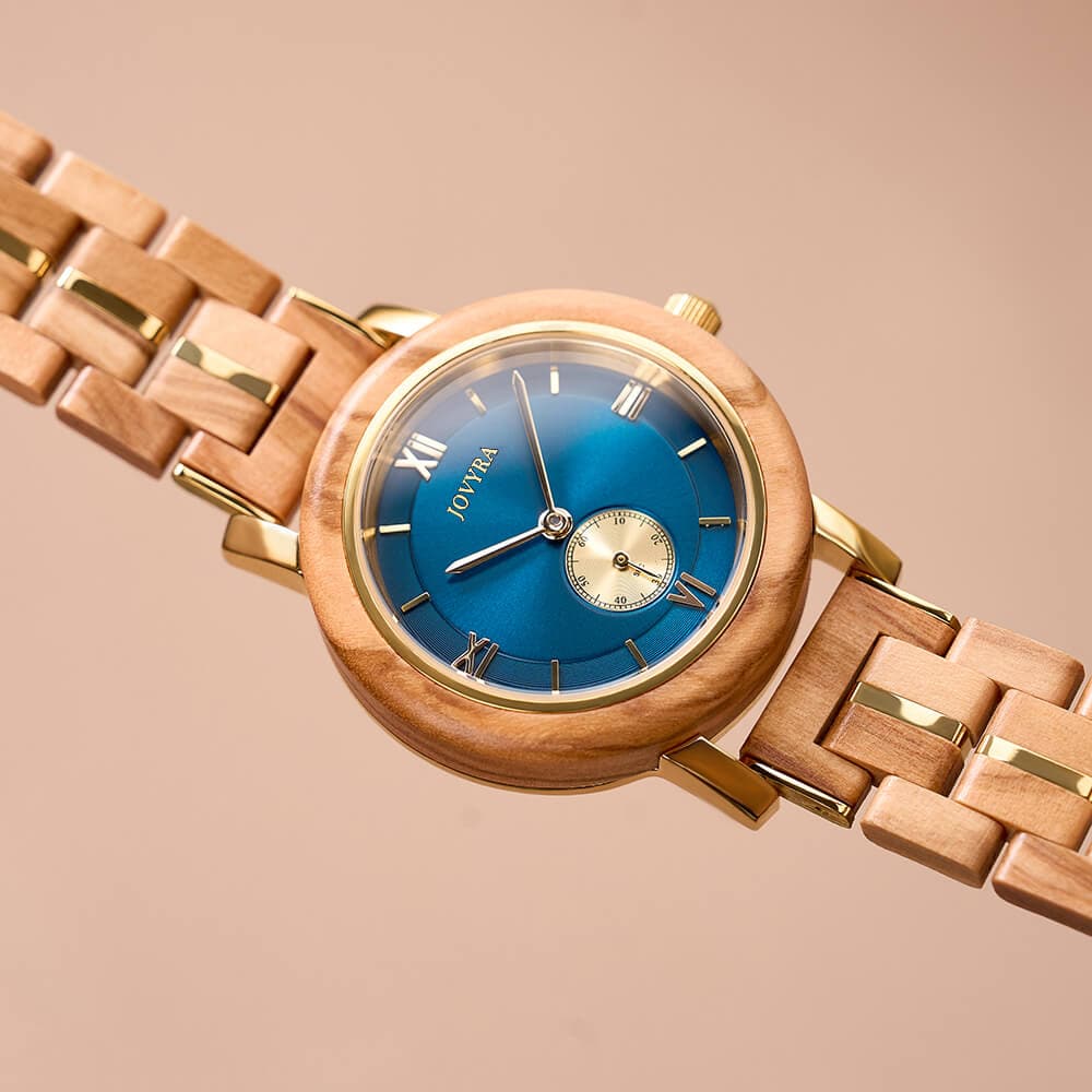 Jovyra Quartz Watch AMBER-Ocean Blue DD-Watch-E36-2 AMBER-Ocean Blue