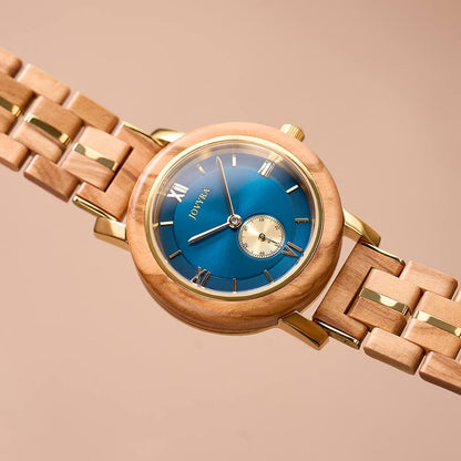 Jovyra Quartz Watch AMBER-Ocean Blue DD-Watch-E36-2 AMBER-Ocean Blue