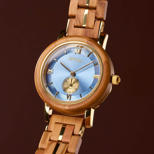 Jovyra Quartz Watch AMBER-Sky Blue DD-Watch-E36-3 AMBER-Sky Blue