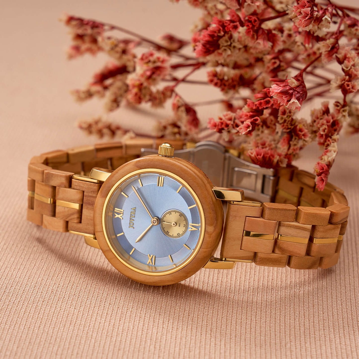 Jovyra Quartz Watch AMBER-Sky Blue DD-Watch-E36-3 AMBER-Sky Blue