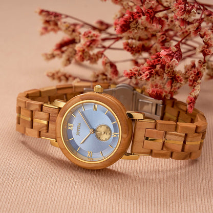 Jovyra Quartz Watch AMBER-Sky Blue DD-Watch-E36-3 AMBER-Sky Blue