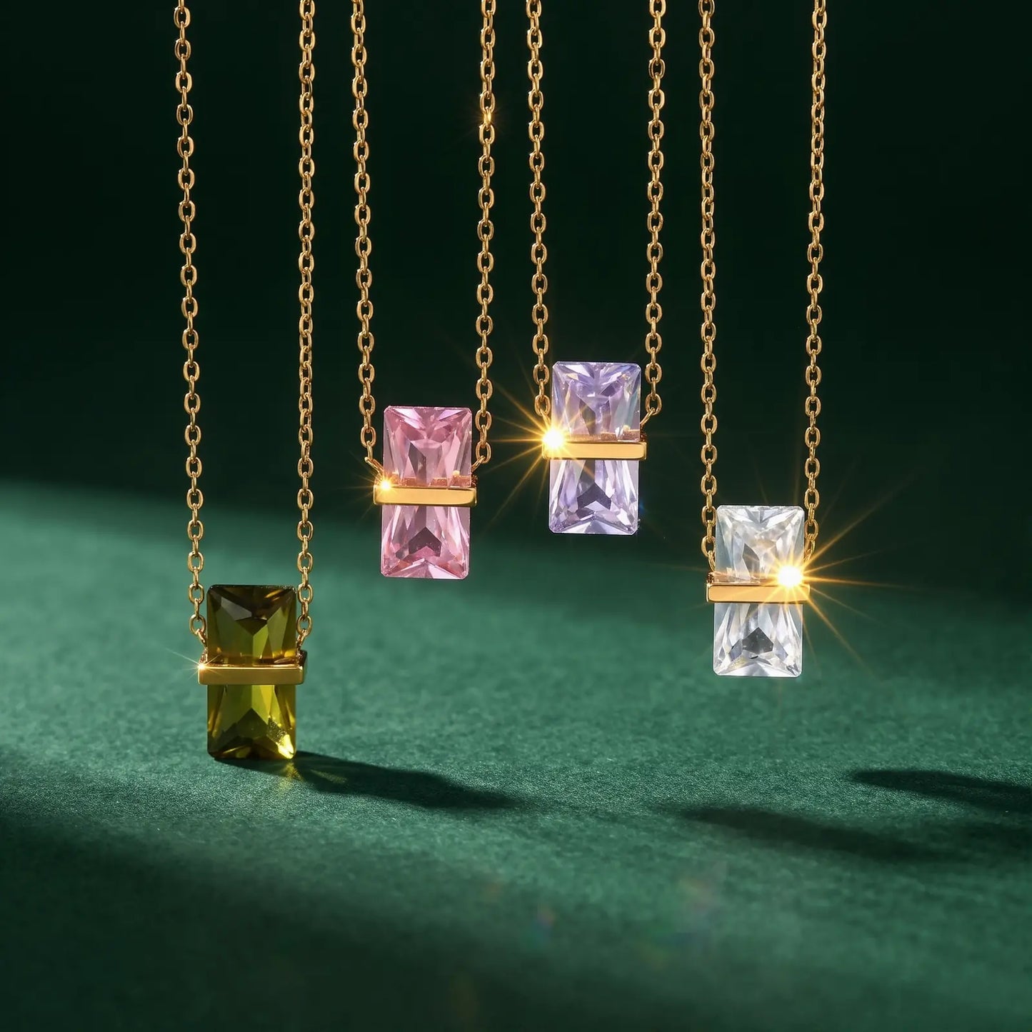 Diamond Birthstone Pendant Necklace, product detail view 14.