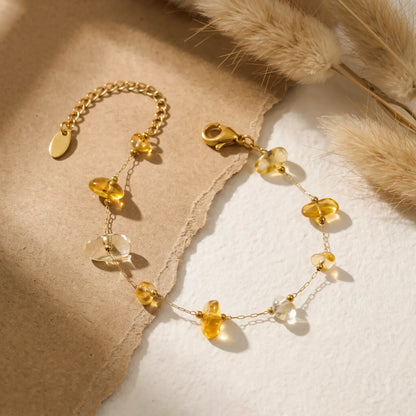 Wildflower Bead Necklace and Bracelet Set, product detail view 3.