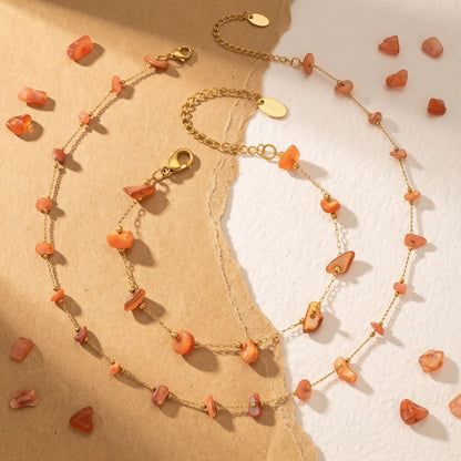 Wildflower Bead Necklace and Bracelet Set, variant selection view 6.